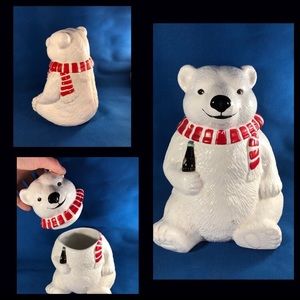 1994 Coca-Cola Collectible Polar Bear Cookie Jar